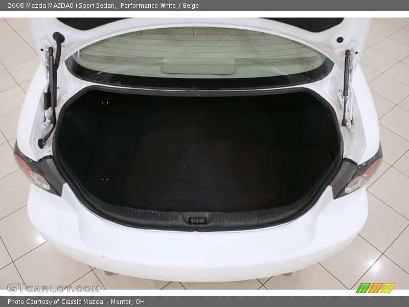 Performance White / Beige 2008 Mazda MAZDA6 i Sport Sedan
