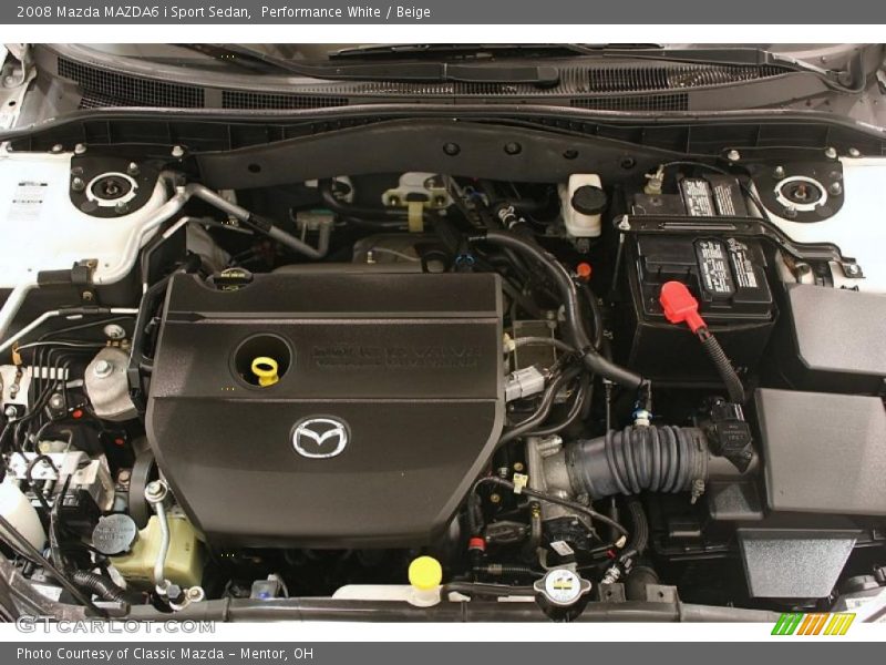 Performance White / Beige 2008 Mazda MAZDA6 i Sport Sedan