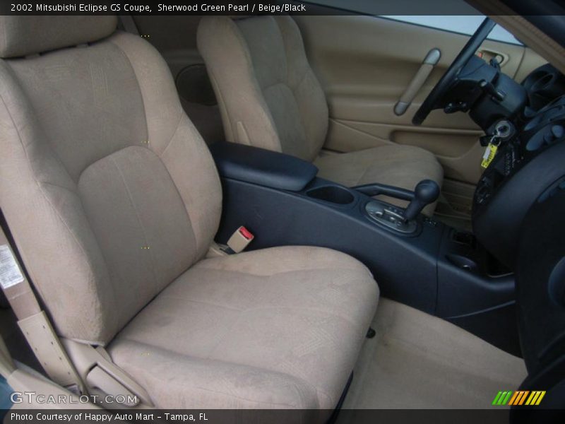 Sherwood Green Pearl / Beige/Black 2002 Mitsubishi Eclipse GS Coupe