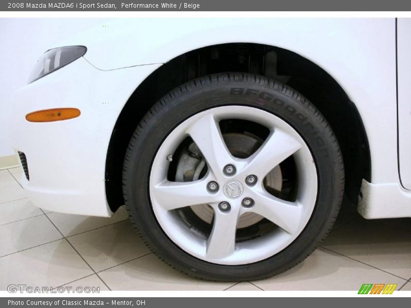 Performance White / Beige 2008 Mazda MAZDA6 i Sport Sedan