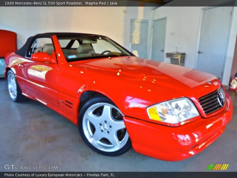 Magma Red / Java 1999 Mercedes-Benz SL 500 Sport Roadster