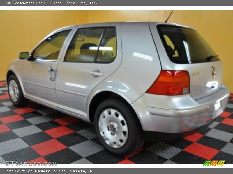 Reflex Silver / Black 2003 Volkswagen Golf GL 4 Door