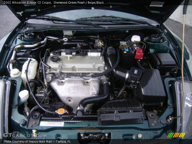 Sherwood Green Pearl / Beige/Black 2002 Mitsubishi Eclipse GS Coupe