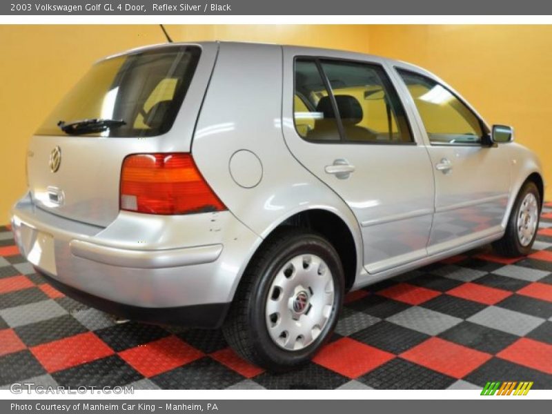Reflex Silver / Black 2003 Volkswagen Golf GL 4 Door