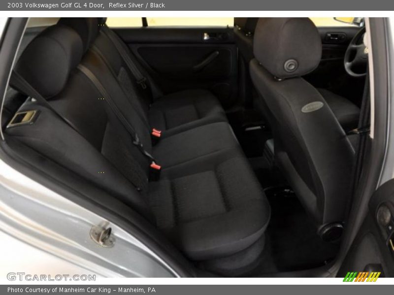 Reflex Silver / Black 2003 Volkswagen Golf GL 4 Door