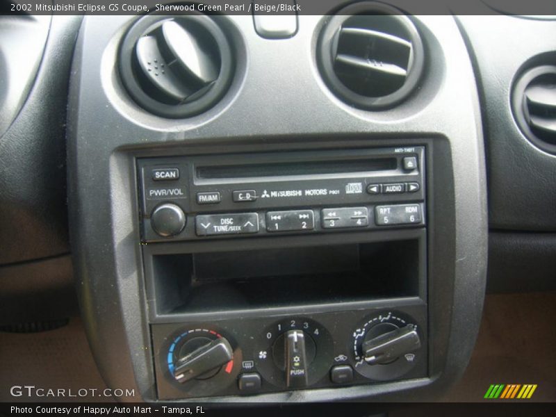Sherwood Green Pearl / Beige/Black 2002 Mitsubishi Eclipse GS Coupe