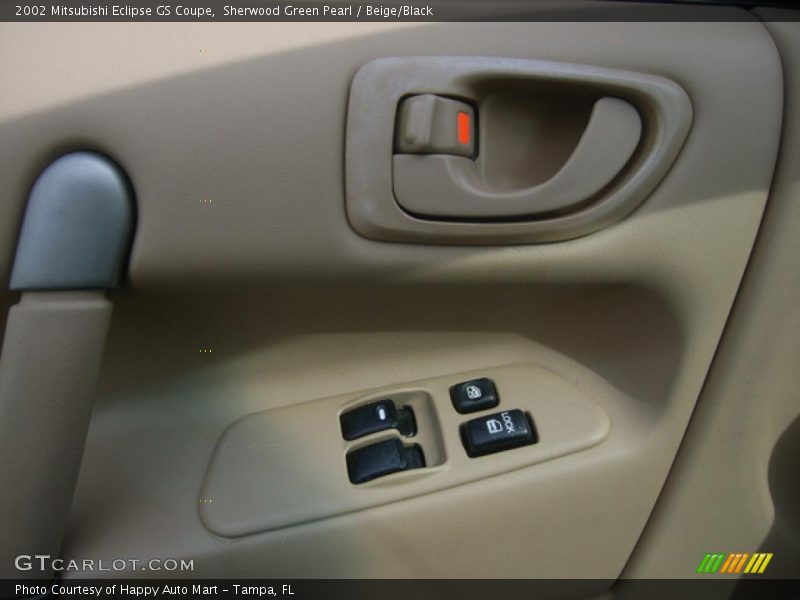 Sherwood Green Pearl / Beige/Black 2002 Mitsubishi Eclipse GS Coupe