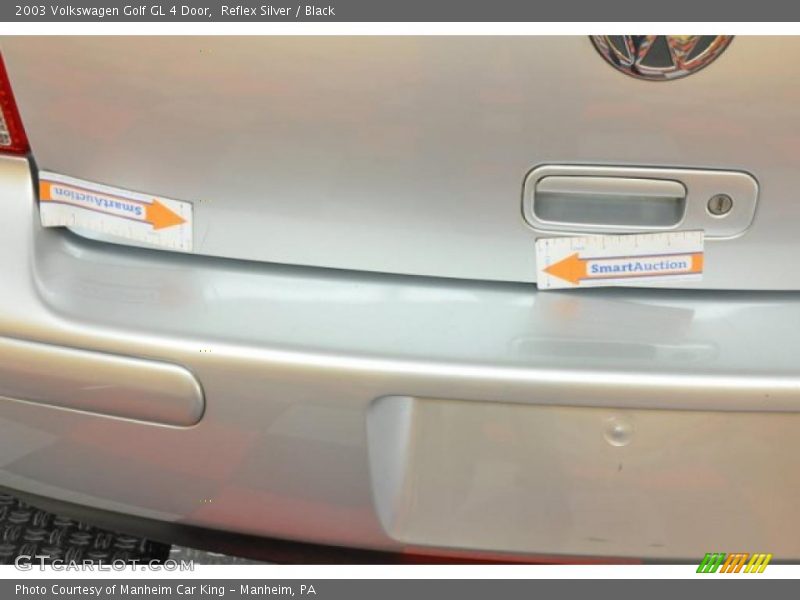 Reflex Silver / Black 2003 Volkswagen Golf GL 4 Door