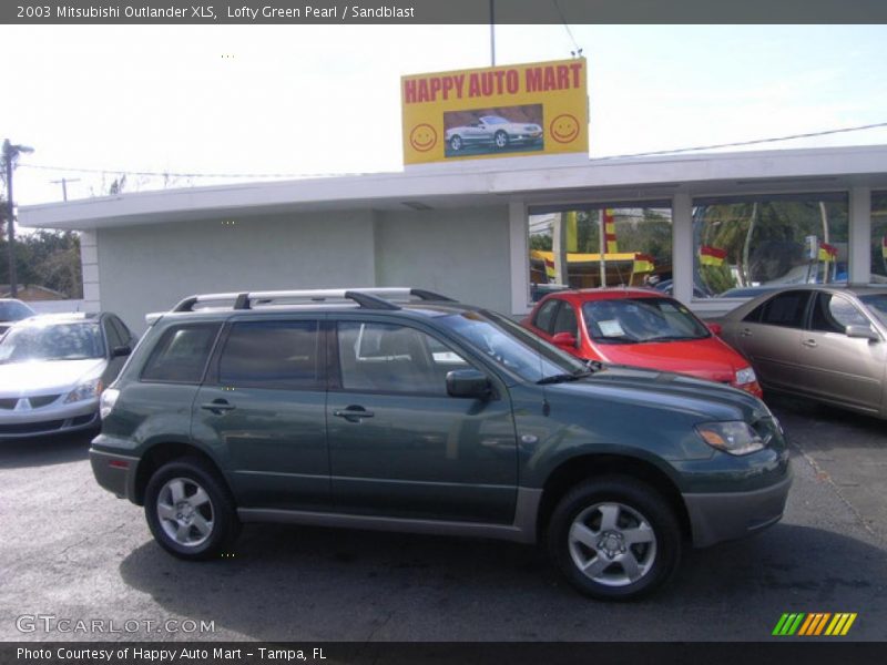 Lofty Green Pearl / Sandblast 2003 Mitsubishi Outlander XLS