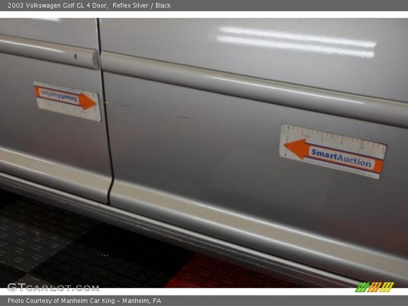 Reflex Silver / Black 2003 Volkswagen Golf GL 4 Door