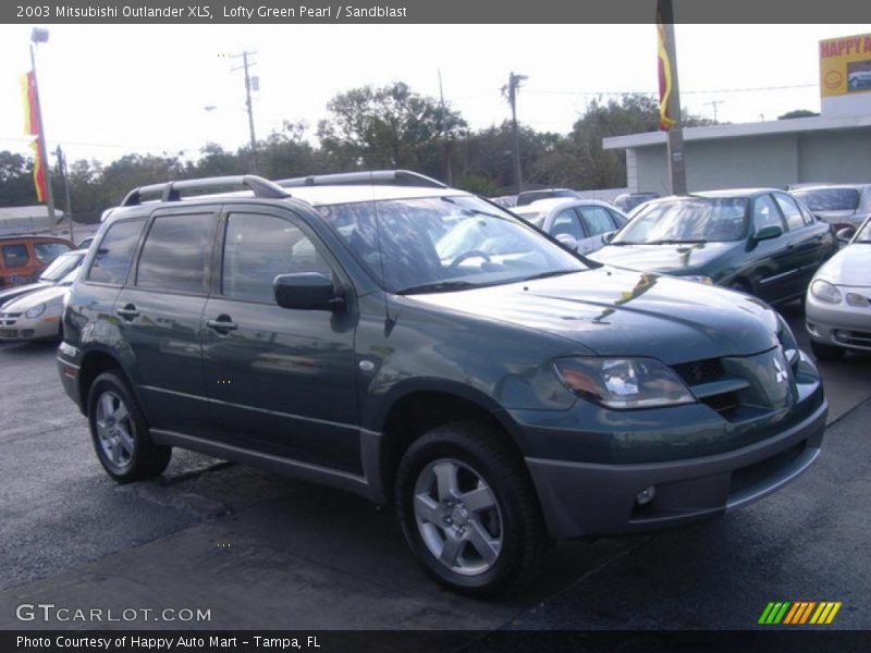 Lofty Green Pearl / Sandblast 2003 Mitsubishi Outlander XLS