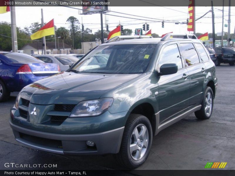 Lofty Green Pearl / Sandblast 2003 Mitsubishi Outlander XLS