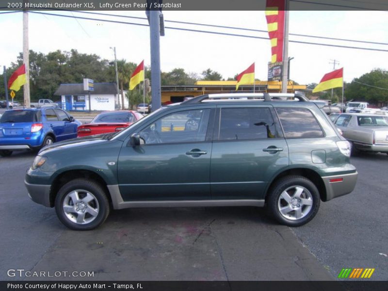 Lofty Green Pearl / Sandblast 2003 Mitsubishi Outlander XLS