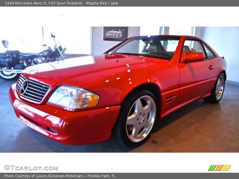 Magma Red / Java 1999 Mercedes-Benz SL 500 Sport Roadster