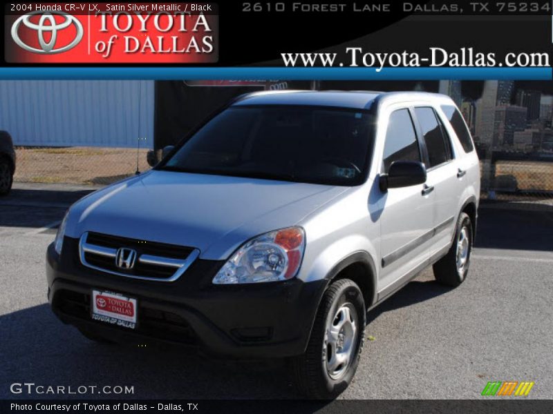 Satin Silver Metallic / Black 2004 Honda CR-V LX