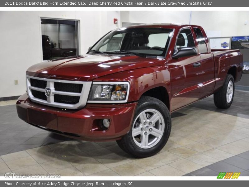 Deep Cherry Red Crystal Pearl / Dark Slate Gray/Medium Slate Gray 2011 Dodge Dakota Big Horn Extended Cab