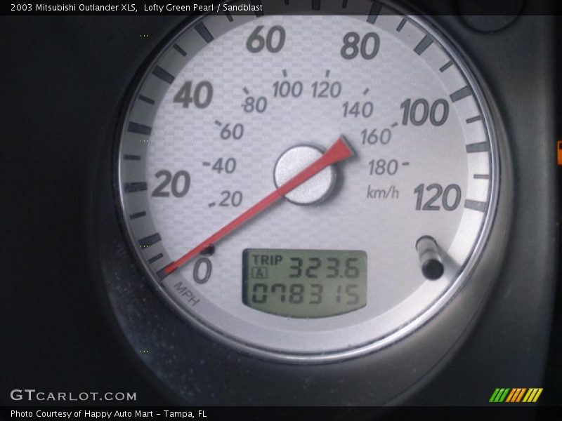 Lofty Green Pearl / Sandblast 2003 Mitsubishi Outlander XLS