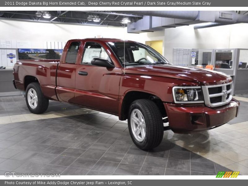 Deep Cherry Red Crystal Pearl / Dark Slate Gray/Medium Slate Gray 2011 Dodge Dakota Big Horn Extended Cab