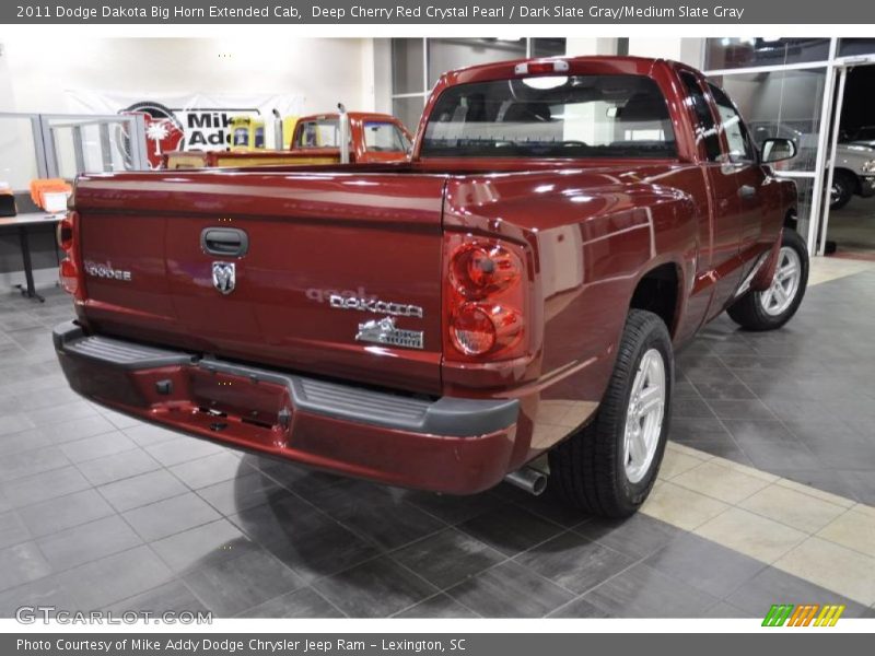 Deep Cherry Red Crystal Pearl / Dark Slate Gray/Medium Slate Gray 2011 Dodge Dakota Big Horn Extended Cab