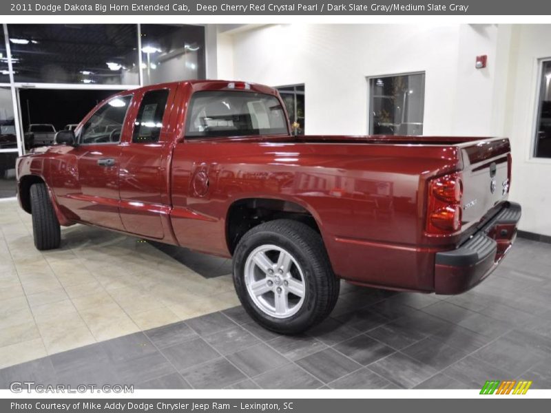 Deep Cherry Red Crystal Pearl / Dark Slate Gray/Medium Slate Gray 2011 Dodge Dakota Big Horn Extended Cab