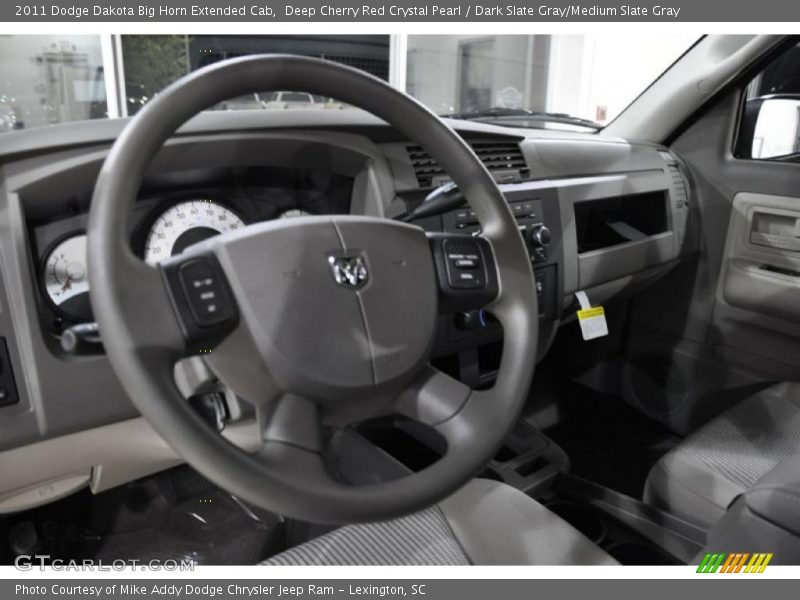 Deep Cherry Red Crystal Pearl / Dark Slate Gray/Medium Slate Gray 2011 Dodge Dakota Big Horn Extended Cab