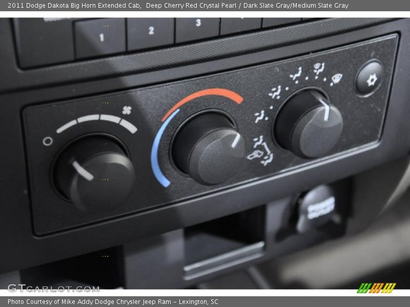 Controls of 2011 Dakota Big Horn Extended Cab