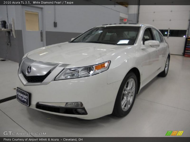 White Diamond Pearl / Taupe 2010 Acura TL 3.5