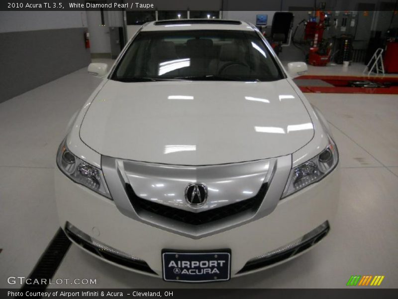 White Diamond Pearl / Taupe 2010 Acura TL 3.5
