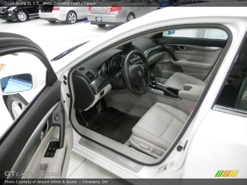 White Diamond Pearl / Taupe 2010 Acura TL 3.5