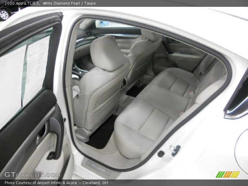 White Diamond Pearl / Taupe 2010 Acura TL 3.5