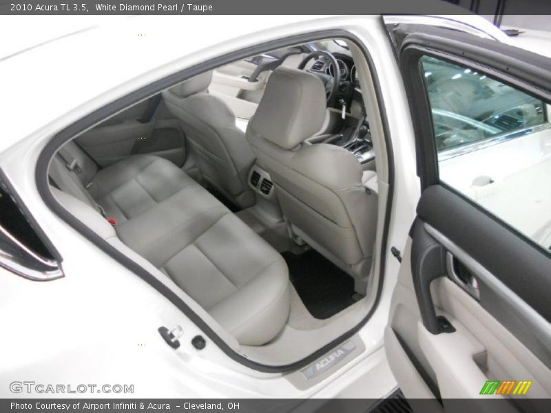 White Diamond Pearl / Taupe 2010 Acura TL 3.5