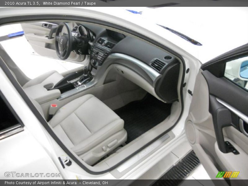 White Diamond Pearl / Taupe 2010 Acura TL 3.5