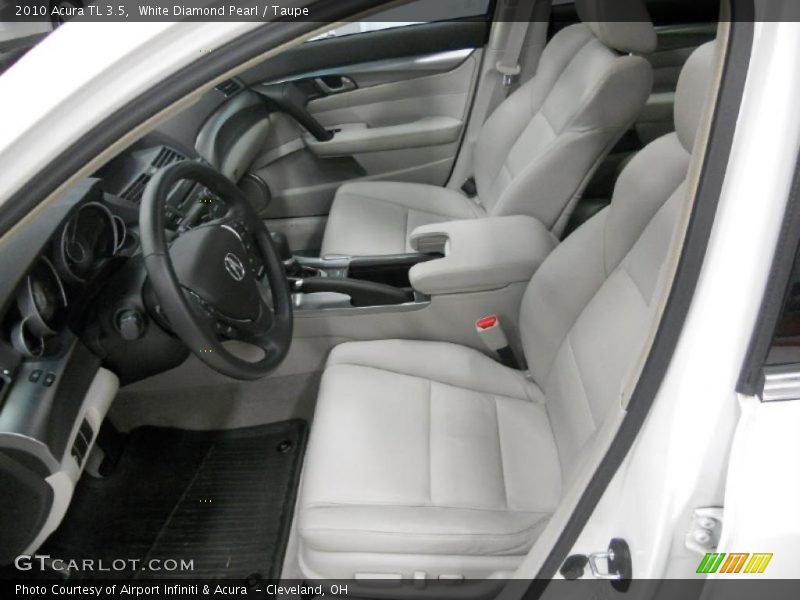 White Diamond Pearl / Taupe 2010 Acura TL 3.5