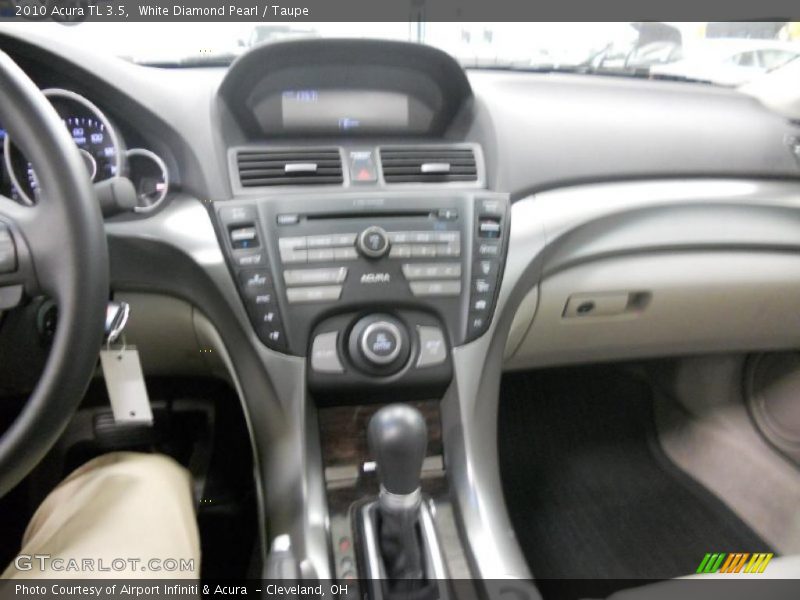 White Diamond Pearl / Taupe 2010 Acura TL 3.5