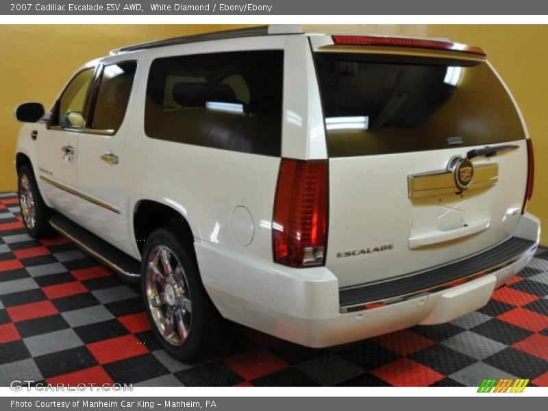 White Diamond / Ebony/Ebony 2007 Cadillac Escalade ESV AWD