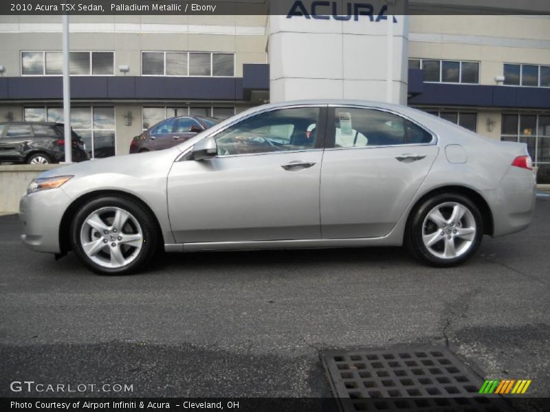 Palladium Metallic / Ebony 2010 Acura TSX Sedan