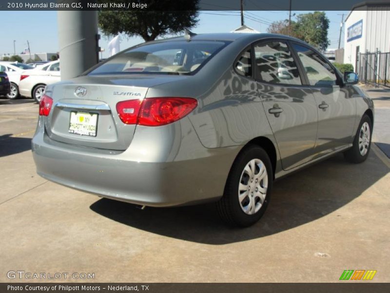 Natural Khaki / Beige 2010 Hyundai Elantra GLS