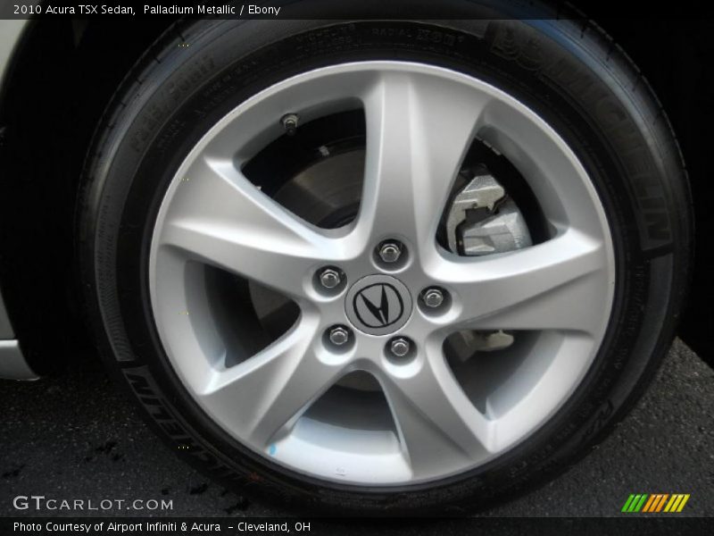 Palladium Metallic / Ebony 2010 Acura TSX Sedan