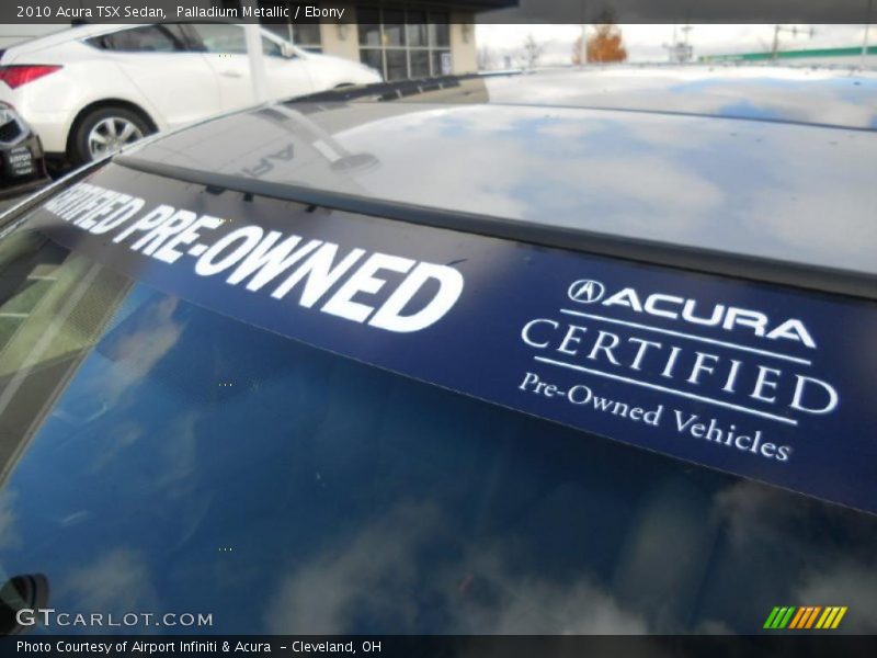 Palladium Metallic / Ebony 2010 Acura TSX Sedan