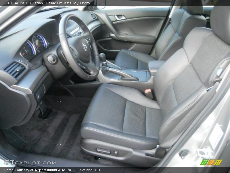 Palladium Metallic / Ebony 2010 Acura TSX Sedan