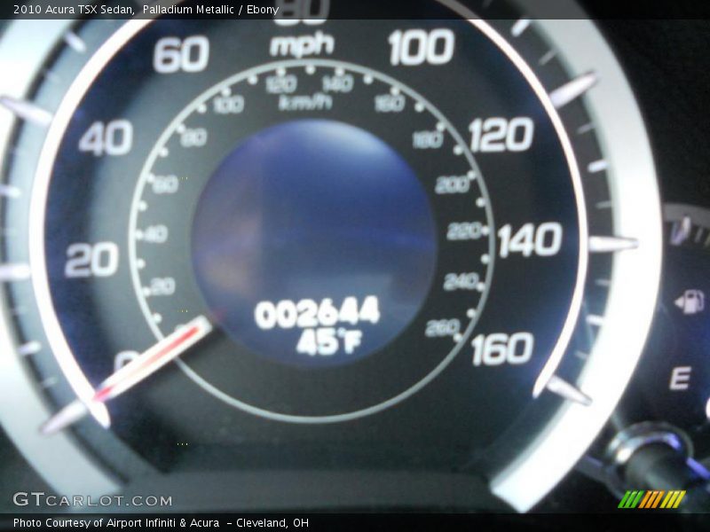 Palladium Metallic / Ebony 2010 Acura TSX Sedan