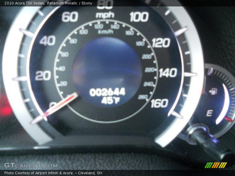 Palladium Metallic / Ebony 2010 Acura TSX Sedan
