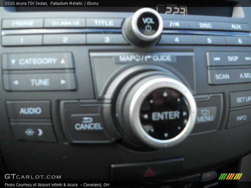 Palladium Metallic / Ebony 2010 Acura TSX Sedan