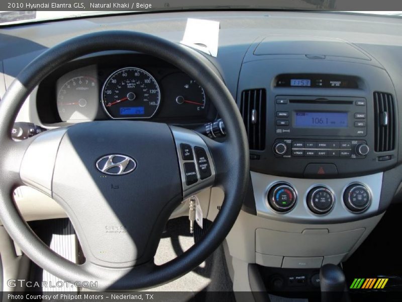 Natural Khaki / Beige 2010 Hyundai Elantra GLS