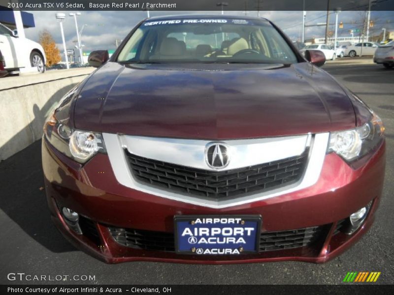 Basque Red Pearl / Parchment 2010 Acura TSX V6 Sedan