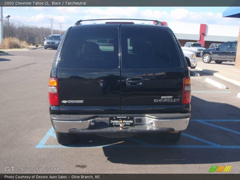 Black / Tan/Neutral 2003 Chevrolet Tahoe LS