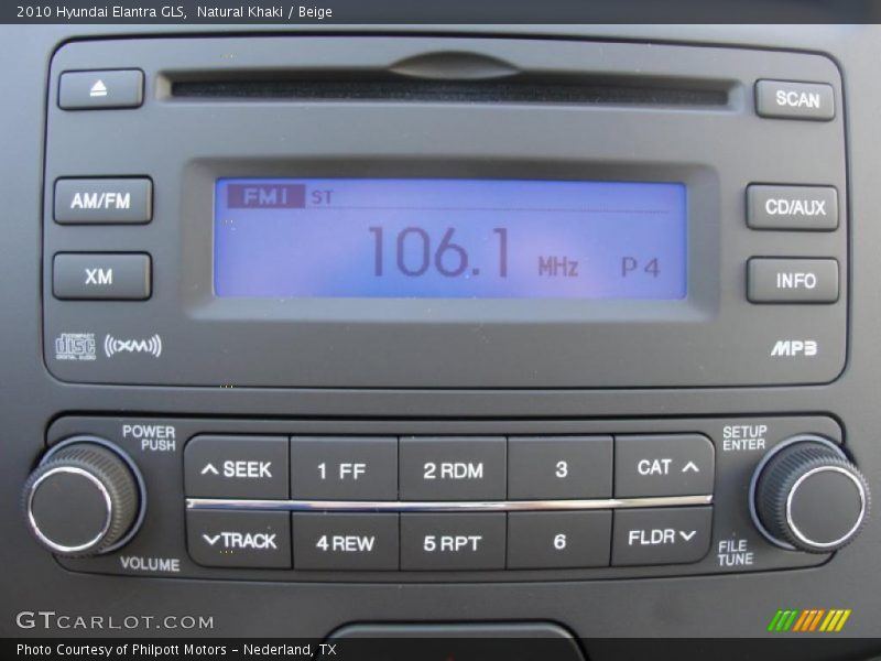Natural Khaki / Beige 2010 Hyundai Elantra GLS