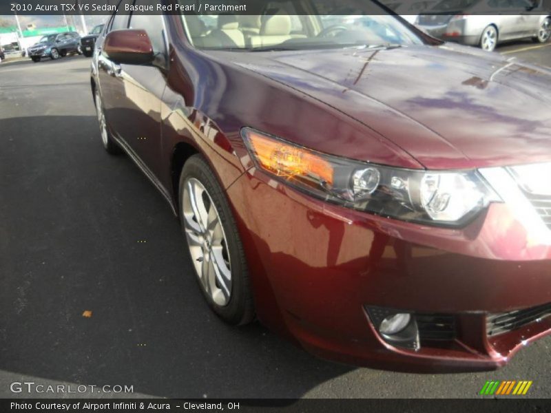 Basque Red Pearl / Parchment 2010 Acura TSX V6 Sedan
