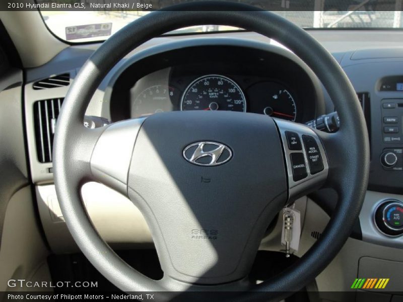 Natural Khaki / Beige 2010 Hyundai Elantra GLS