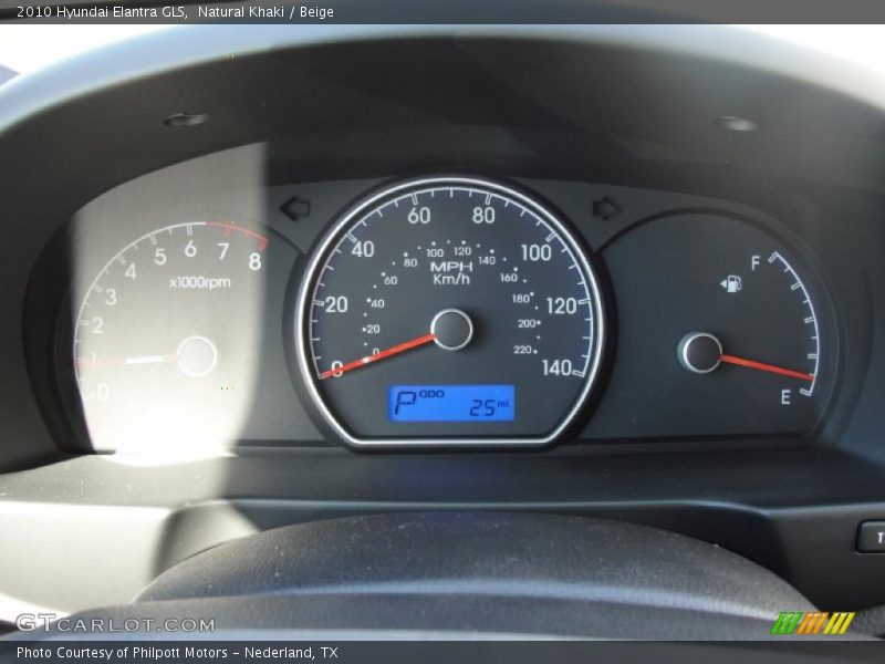 Natural Khaki / Beige 2010 Hyundai Elantra GLS
